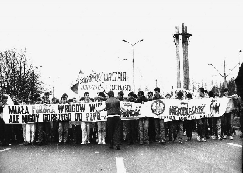 Manifestacja FMW w Gdasku 1989 r.